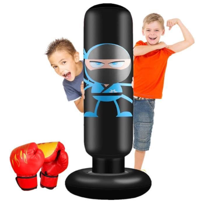 Sac De Boxe JanTeelGO 180cm - Punching Ball Enfant Et Adulte - Noir