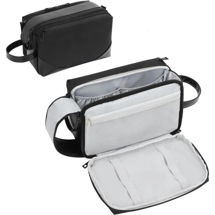 Trousse de toilette pour homme et femme, vide, poche zippée, grande, étanche, pour