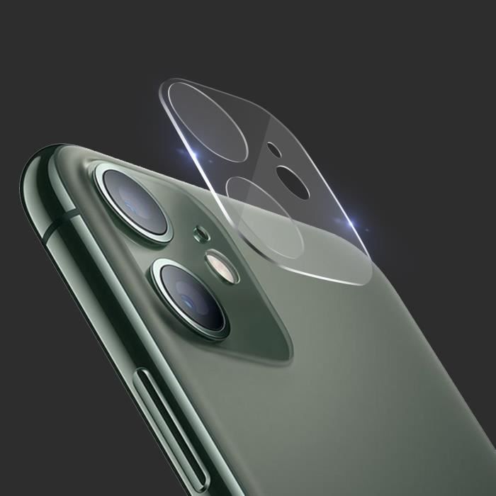 Lentille Caméra Arrière Pour IPhone 11 - Remplacement Original, Noir, Compatible Modèles A2221/A2111/A2223