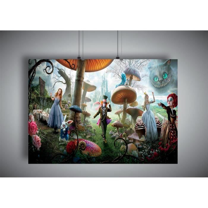 Poster Alice Au Pays Des Merveilles Cdiscount