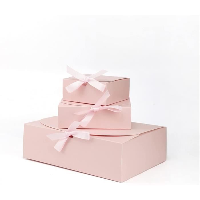 Rapidbok Boîte à Bonbons En Papier, 50 Pcs Boite Cadeau Avec Ruban, Boîte Bonbons Mariage Fête, Bonbons Coffret Cadeaux, Bonbon Boite Pour Les