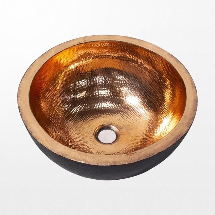 Vasque A Poser Ronde En Cuivre Achat Vente Lavabo Vasque