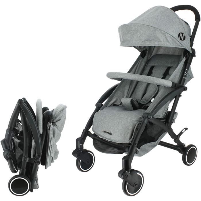 Nania Poussette compacte LILI 0 36 mois Legere 6kg gris Cdiscount Puericulture Eveil bebe