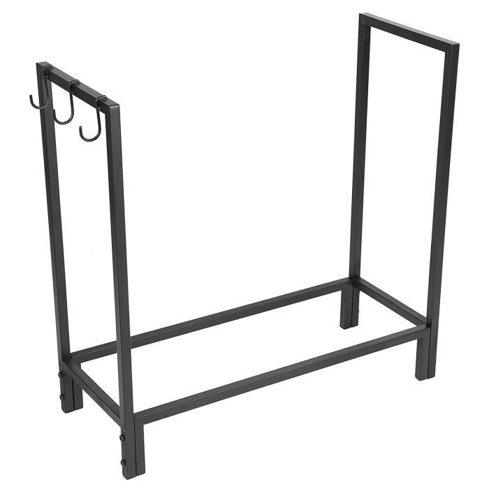 LILIIN Grille à Bois De Cheminée Avec Pieds, Support à Feu Robuste Pour