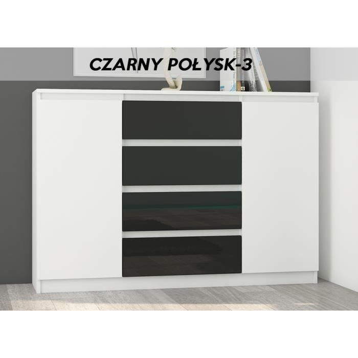 Porto W3 Commode Contemporaine Meuble Rangement Chambre Salon