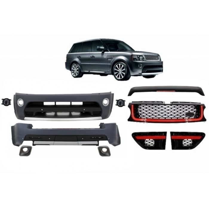 Body Kit carrosserie pour pour Range Rover Sport L320 2009-2013 Autobiographie Look Noir / Rouge