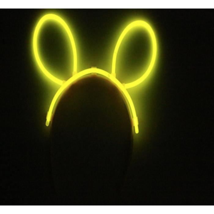 Serre tête oreilles de souris fluo lumineux Jaune - Couleur:Jaun -  Cdiscount Au quotidien