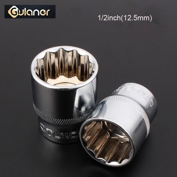 Draper 16374 Jeu De 12 Douilles Métriques Et Cliquet 1/2