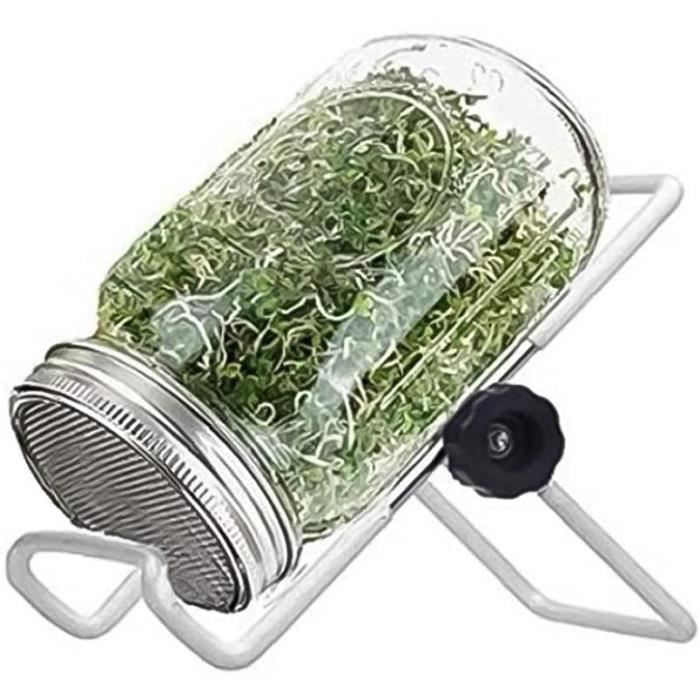 Pot bourgeonnement Kit Germination Graine Sprouter Set avec support de couvercle pour Growing