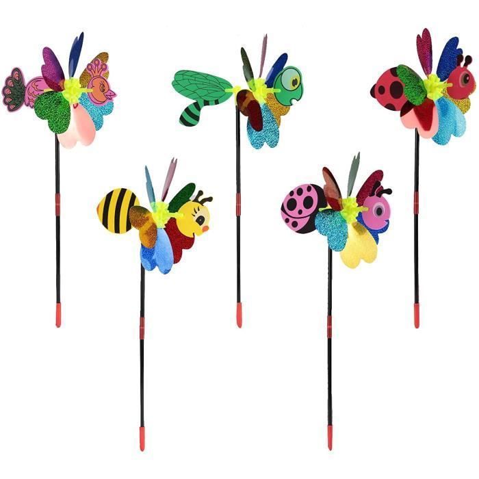 Pales De Remplacement Pour Moulin à Vent De Jardin - Plastique Noir 21x21 Cm - Accessoire Décoration