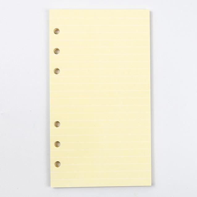 KINETOX - Recharge A5 à 6 Trous - 60 Feuilles Quadrillées - Compatible Filofax, Carnets, Classeurs - 10