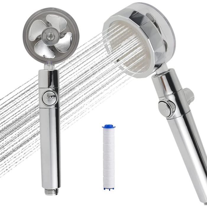 Pommeau De Douche Haute Pression économique Avec Filtre Et Tuyau 150 Cm – Argenté