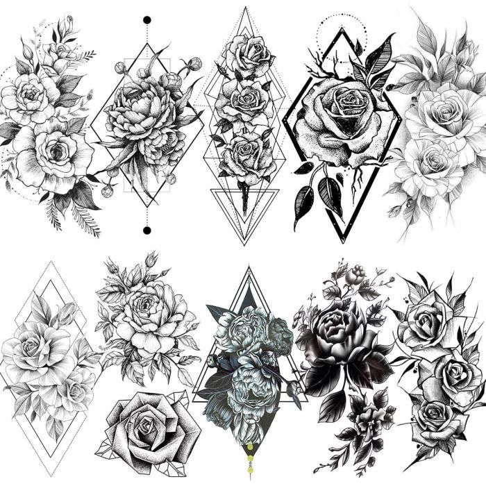 dessin-tatouage-tattoo-lanterne-fleurs.jpg | Graphicaderme