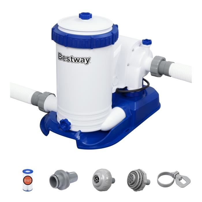 BESTWAY - Pompe à filtration - Filtre à cartouche 9 463 L/h - Cartouche Type IV - 350W