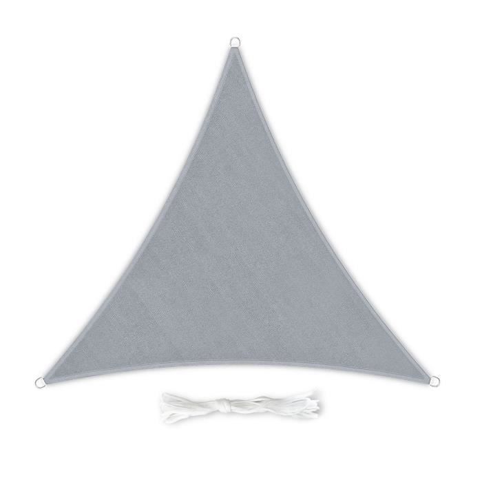 ShadeMart Voile D'ombrage Triangulaire Gris SMSLT De 4,2 X 4