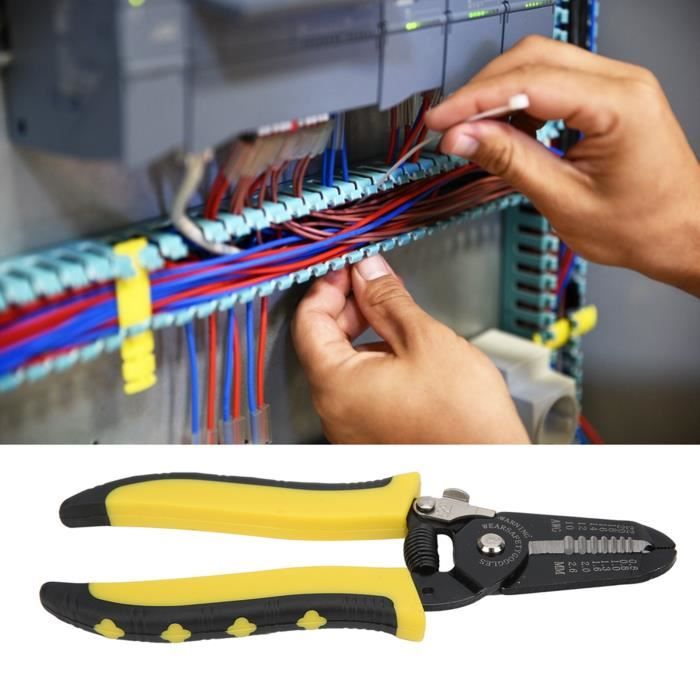 Dénudeur de câble, dénudeur de fil électrique automatique précis  antidérapant, pour dénuder les fils d'outil de dénudage de - Cdiscount  Bricolage