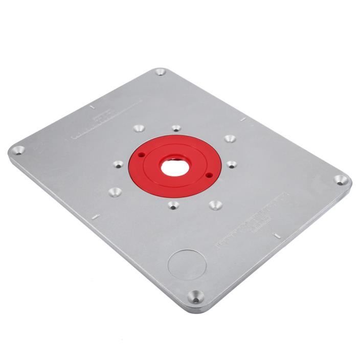 GOTOTOP Plaque d'insertion de table 235mm X 120mm X 8mm Aluminium Bois DIY Routeur Table Insérer