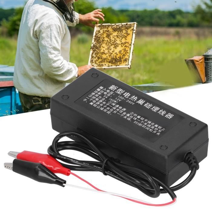 Enfonce-Fil Électrique Pour Ruche 12V 5A - Appareil à Souder Les Fils Sur Cadres De Cire, Apiculture