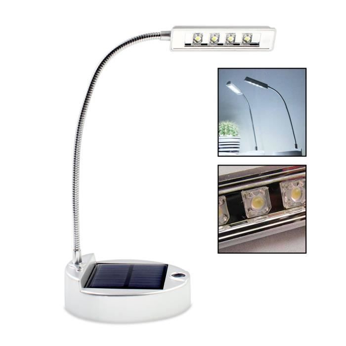 Elinkume Lampe De Bureau 4 Led Solaire Pliable Usb Rechargeable Lampe De Table Lampe De Chevet Lecture Led Portable Achat Vente Elinkume Lampe De Bureau 4 Cdiscount