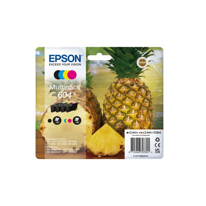 Encre - EPSON - Multipack 4 couleurs - 106ml par cartouche - Compatible Expression Home XP-4200