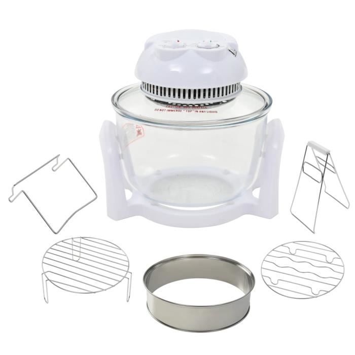 FOUR À CONVECTION Halogène Mini Four Air Friteuse Cuisine 1300W 12L