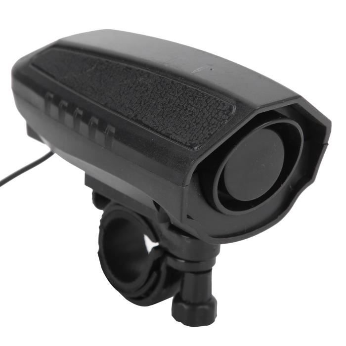 Klaxon Vélo Électrique 2 En 1 – 140 DB – Lumière LED 4 Perles – 350 Lumens – IPX6 – Batterie 1200 MAh – 5 Modes – Pour Vélo, Scooter, VTT