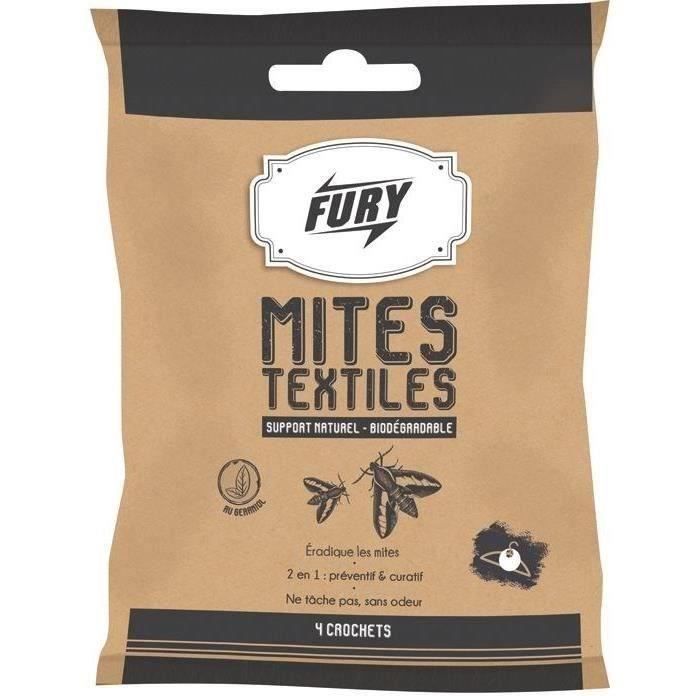 FURY - Fury crochets anti mites textiles x4