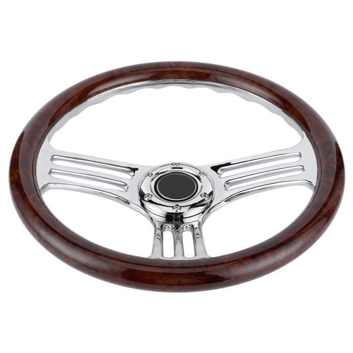 Volant Bateau 3 Rayons En Acajou Massif - Niro Elegance, Design Classique