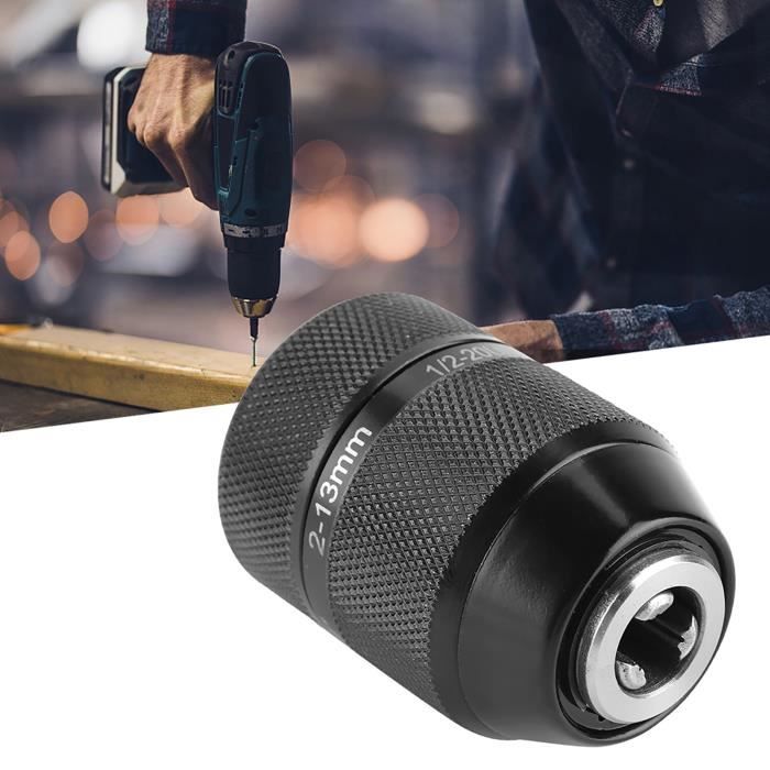 Mandrin Sans Clé 1/2 Pour Clé à Choc - Adaptateur Perceuse 2-13mm | Conversion Pour Outils Électriques