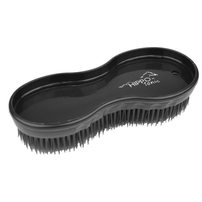 Comparer les prix de Brosse multifonction pour cheval - HIPPO-TONIC - Noir - Plastique - Petit