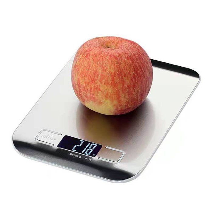Balance de cuisine numérique inox - vue 3