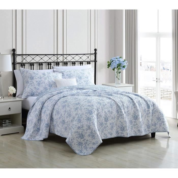 Parure De Lit Réversible Laura Ashley Hailee - Microfibre Rose, Volant 5 Cm, Pour Lit Double/grand, Lavable - 6