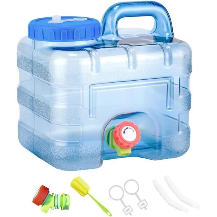 Bidon D'eau De Camping 5.5L Avec Robinet - Réservoir Portable En Plastique Alimentaire - Pour VR, Pique-nique, Chantier - 3
