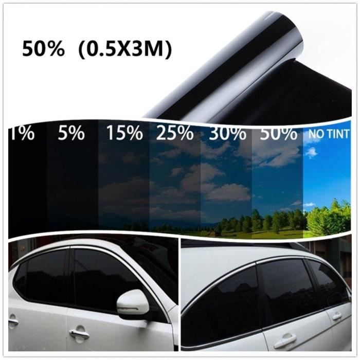 Toile Solaire Noire 5% Avec Cantonière Carrée Sans Cordon - GO Distribution