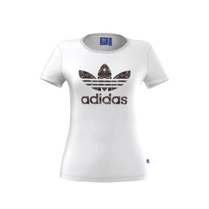 T shirt top adidas femme trefle