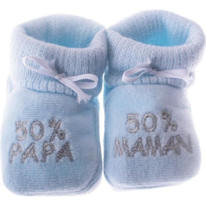 Chausson Bebe 50 Papa 50 Maman Bleu Bleu Cdiscount Chausson Bebe 50 Papa 50 Maman Bleu Bleu Cdiscount