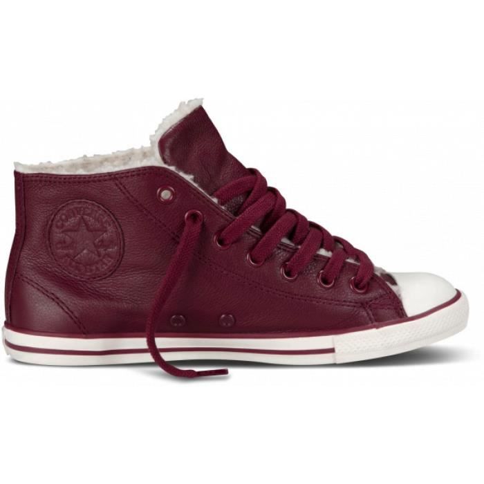 converse cuir slim