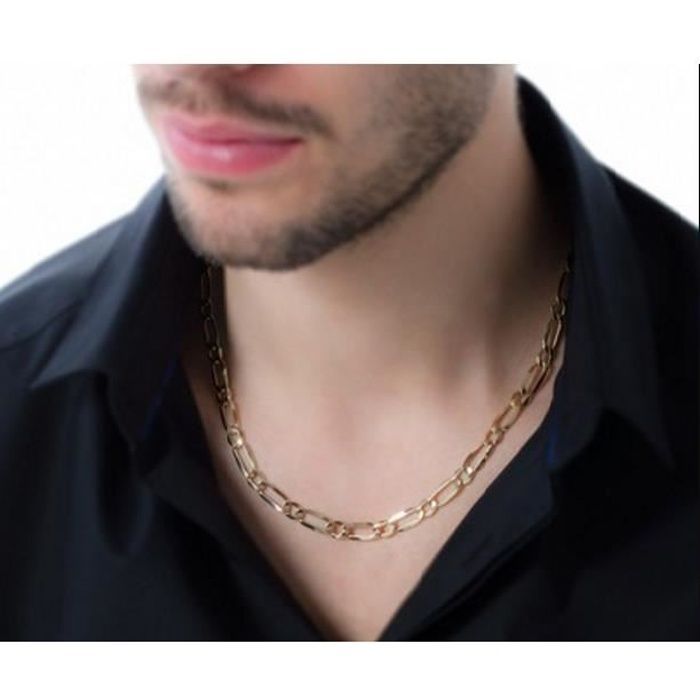 Chaine Homme Chaine PlaquÃ© Or Femme 60cm Chaîne Homme Figaro