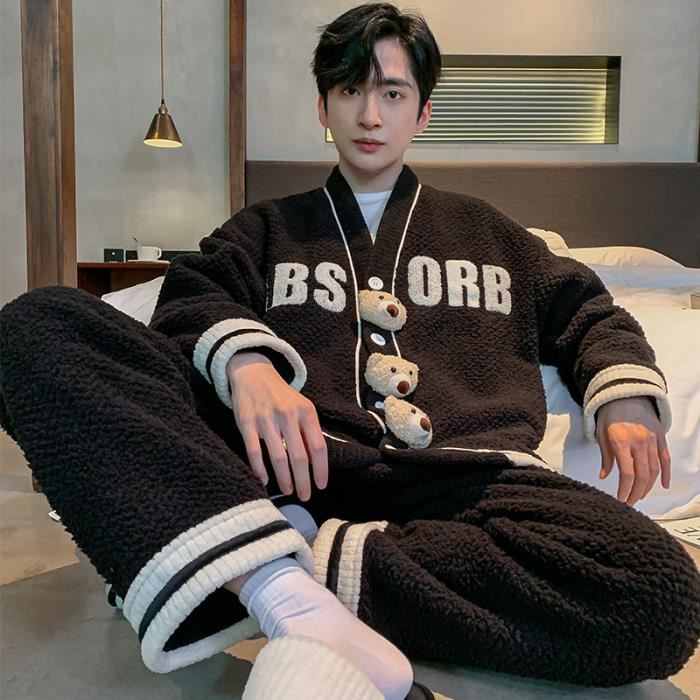 Pyjama homme shop col v
