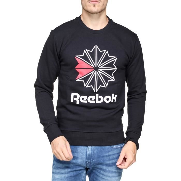 pull reebok homme noir