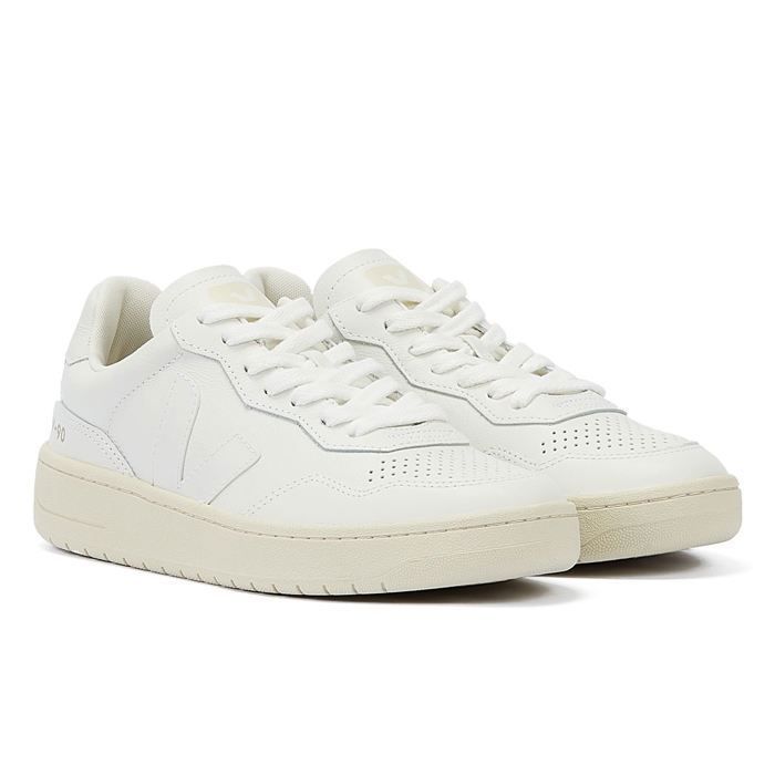 Veja Baskets - VEJA - V-90 O.T - Femme - Blanc - Cuir - Lacets