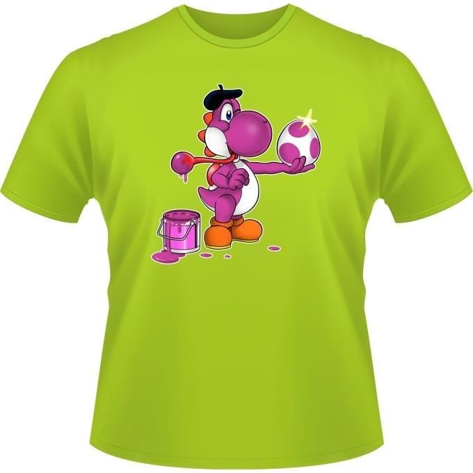 T-shirts Yoshi parodique Yoshi Violet : Peinture fraîche... (Version  violet) (Parodie Yoshi) Vert - Achat / Vente t-shirt - Cdiscount