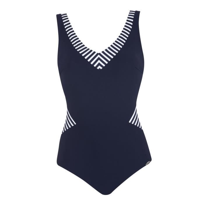 Maillot de Bain Gainant Sunflair sans Armatures Bleu Nuit et Blanc Femme Night blue Cdiscount Pret a Porter