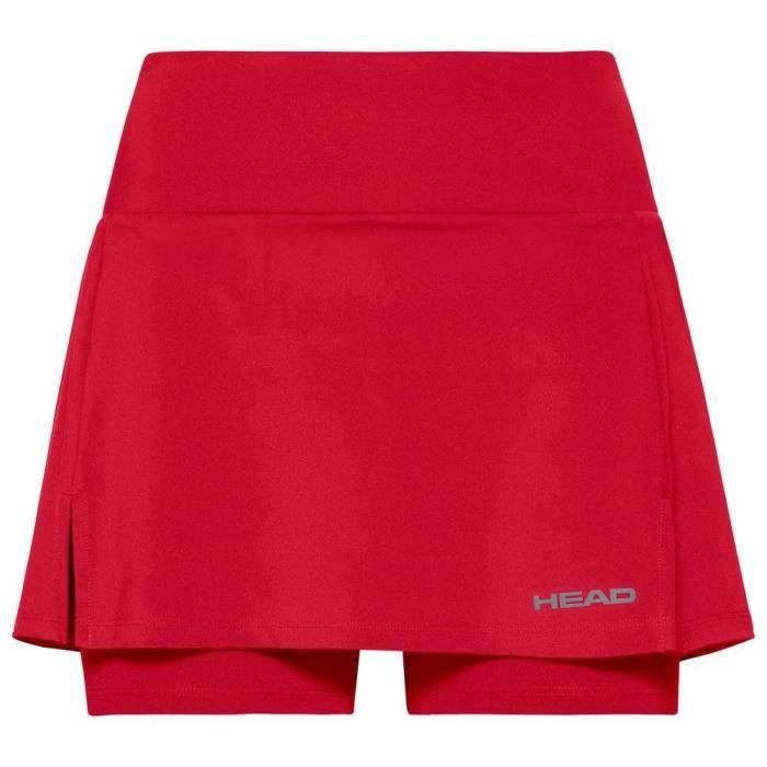 Jupe-short femme HEAD Racket Club Basic - Rouge - Ceinture élastique - Short intégré Jupe-short femme HEAD Racket Club Basic - Rouge - Ceinture élastique - Short intégré
