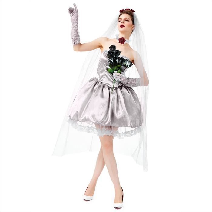 Mode Femme Halloween Mariage Cosplay Partie Vintage Fantome Robe De Mariee Argent Achat Vente Robe De Mariee Soldes Sur Cdiscount Des Le 20 Janvier Cdiscount