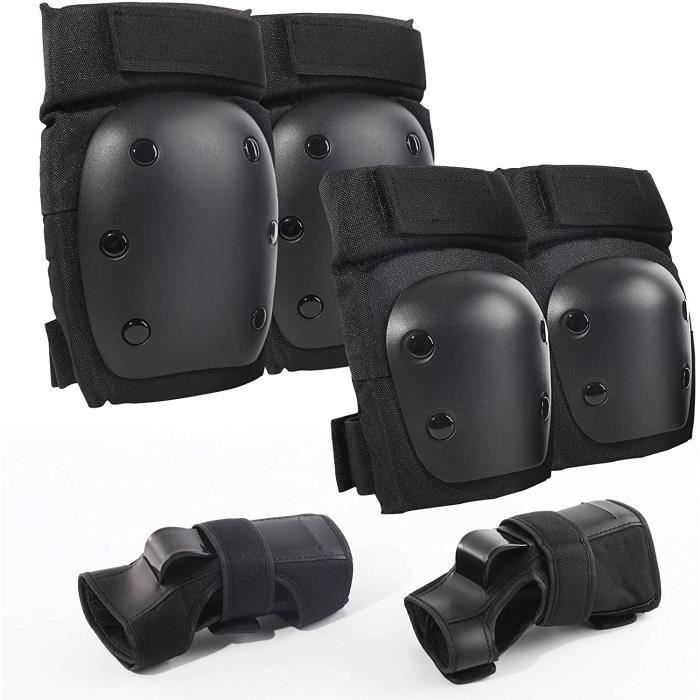 roller protections pour vélo coudières équipement de protection 6 en 1 avec genouillères skateboard protège-poignets Amusingtao Ensemble de genouillères
