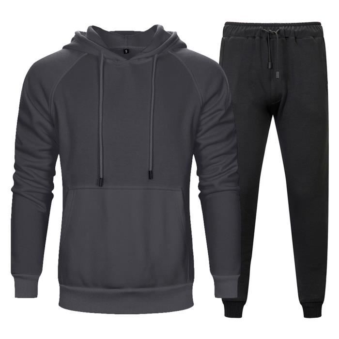 Survêtement Homme 2 Pièces - Veste Et Pantalon Jogging Polyester