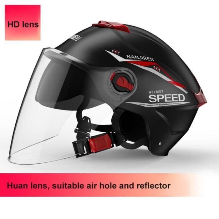 Casque vélo,Casque de vélo électrique universel pour hommes et femmes,  Protection confortable, demi-casque de sécurité - 05 HD Lens - Cdiscount  Sport