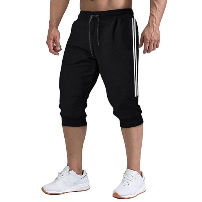 Short Short sarouel pour homme jogging decontracte Slim doux 2022 nouvelle marque pantalon de survetement ete Black D5191 Blanc Cdiscount Pret a Porter