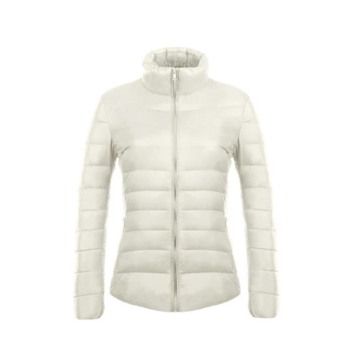 Uwdiohq Manteau Hiver Femme Loisirs Manches Longues Col